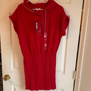 Red Hooded Dress